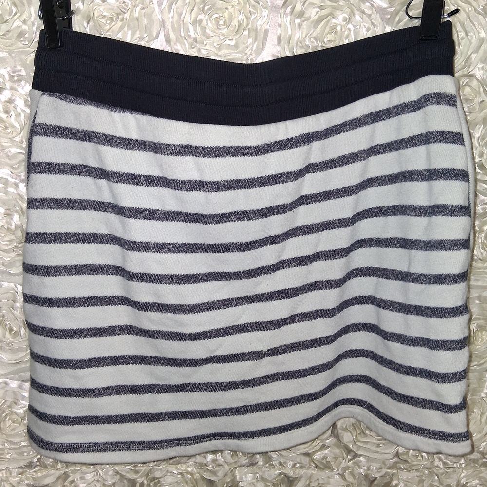 Jones New York Navy and White Striped Midi Skirt - Picture 4 of 8